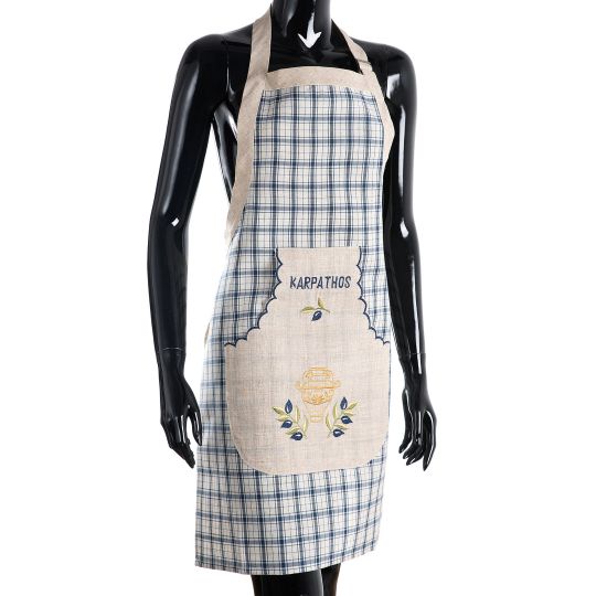 Ολόσωμη ποδιά 1312 (80cm x 55cm) μπλέ KARPATHOS