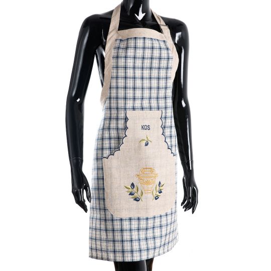 Ολόσωμη ποδιά 1312 (80cm x 55cm) μπλέ KOS