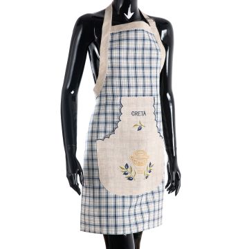 Ολόσωμη ποδιά 1312 (80cm x 55cm) μπλέ CRETA