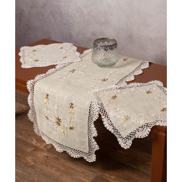 Σετ τριών τεμαχίων ροκοκό (45cm x 110cm + 2x40cm x 40cm) 313 Σετ τριών τεμαχίων ροκοκό (45cm x 110cm + 2x40cm x 40cm) 313