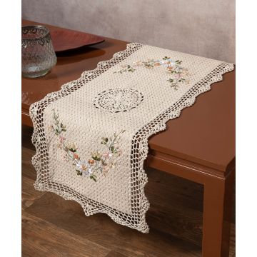 Τραβέρσα ροκοκό και πλεκτό (40cm x 90cm) 3509