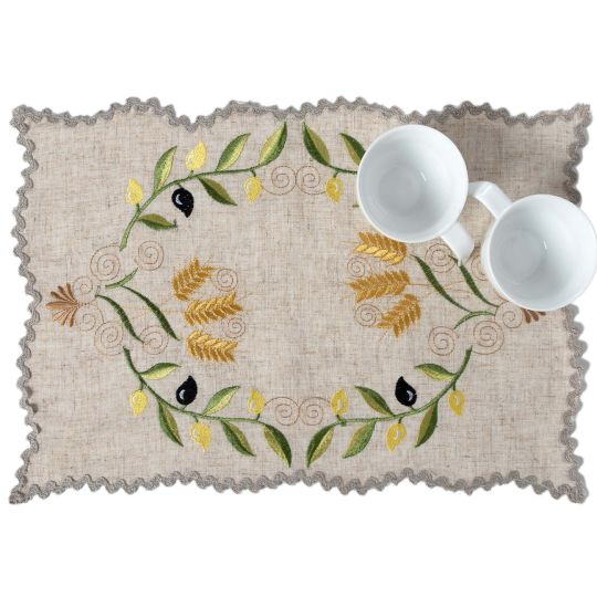 Silk Fashion Ντουζίνες (12 τεμάχια) σουπλά 8014 (30cm x 45cm) κίτρινο