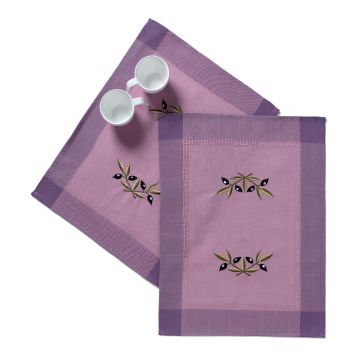 Silk Fashion Ντουζίνες (12 τεμάχια) σουπλά bg23a (35cm x 50cm) μώβ