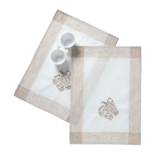 Silk Fashion Ντουζίνες (12 τεμάχια) σουπλά 3741 (35cm x 50cm) ivory