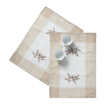 Silk Fashion Ντουζίνες (12 τεμάχια) σουπλά N5 (35cm x 50cm) ivory