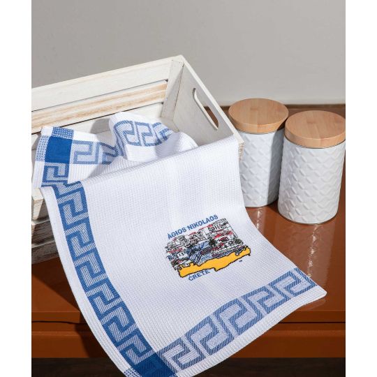 Σετ 12 τεμαχίων ποτηρόπανα (40cm x 60cm) Άγιος Νικόλαος