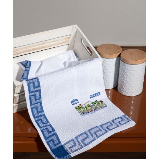 Σετ 12 τεμαχίων ποτηρόπανα (40cm x 60cm) RHODES2