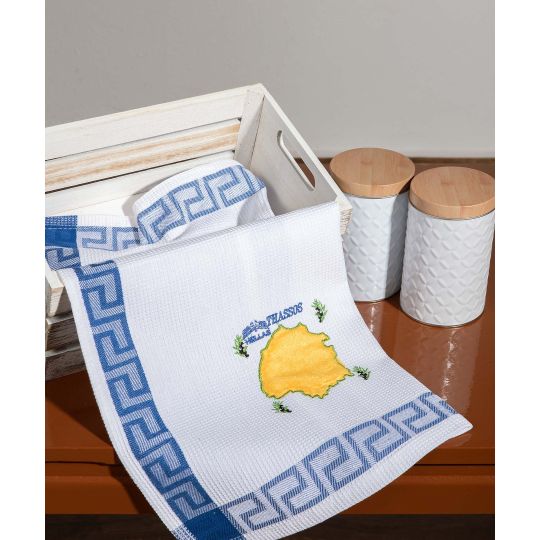 Σετ 12 τεμαχίων ποτηρόπανα (40cm x 60cm) THASOS