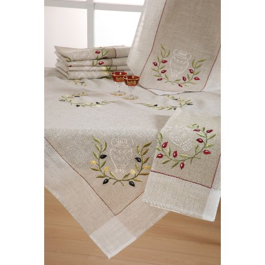 Τραπεζομάντηλο 2630 (160cm x 210cm) κίτρινη ελιά