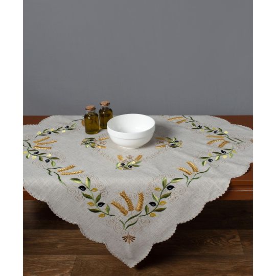 Καρέ 8014 (85cm x 85cm) Κίτρινο