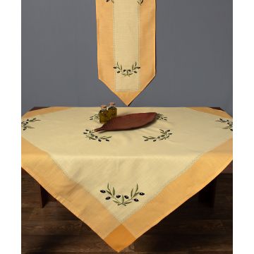 Τραπεζομάντηλο bg23a (160cm x 250cm) oval κίτρινο