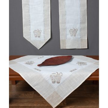 Σετ 3 τεμαχίών 3741 (40cm x 110cm 2x40cm x 40cm) ivory Σετ 3 τεμαχίών 3741 (40cm x 110cm 2x40cm x 40cm) ivory