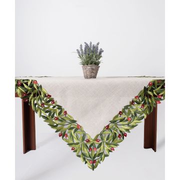 Τραπεζοκαρέ 2353 (135cm x 135cm) κόκκινη ελιά