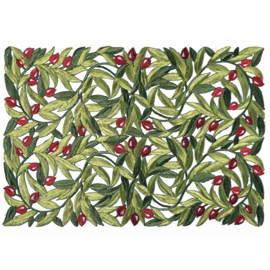 Silk Fashion Σουπλά 2352 (35cm x 50cm) κόκκινη ελιά