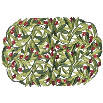 Silk Fashion Σουπλά 2352 (35cm x 50cm) κόκκινη ελιά oval