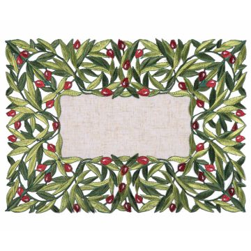 Silk Fashion Σουπλά 2353 (35cm x 50cm) κόκκινη ελιά