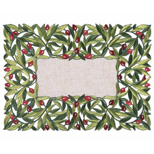 Silk Fashion Σουπλά 2353 (35cm x 50cm) κόκκινη ελιά