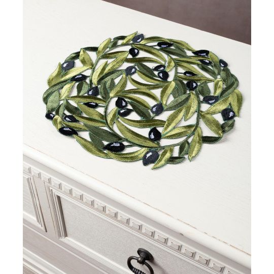 Silk Fashion Σουβέρ 2352 (30cm) μαύρη ελιά