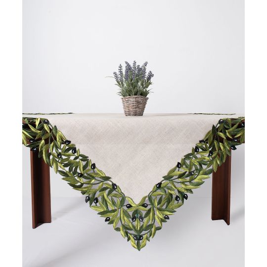 Τραπεζοκαρέ 2353 (135cm x 135cm) μαύρη ελιά