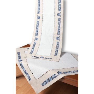 Τραπεζομάντηλο WH19-010 (160cm x 450cm) μπλέ