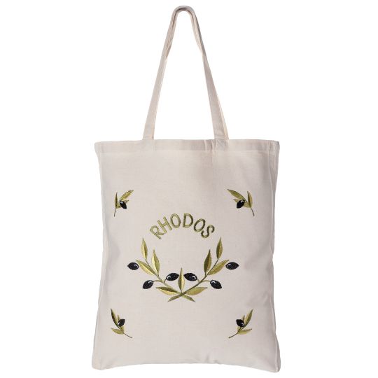 Τσάντα με κέντημα ελιά (45cm x 38cm) RHODES