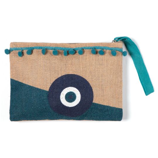 Πορτοφόλι γιούτα (19cm x 25cm) 4