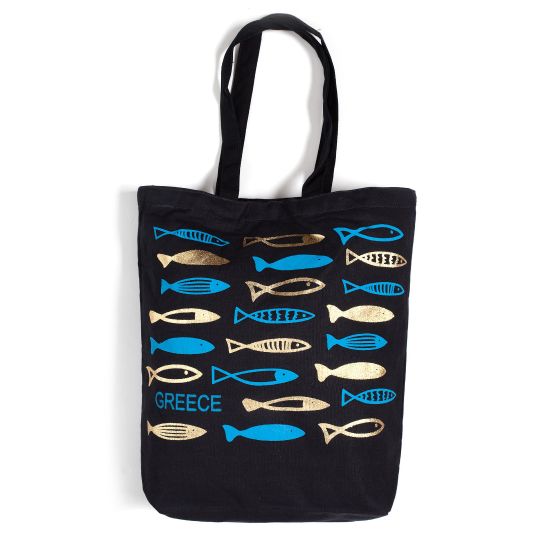 Τσάντα καραβόπανο (40cm x 40cm x 10cm) gold 6 GREECE