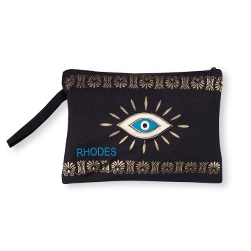 Πορτοφόλι καραβόπανο (30cm x 20cm) gold 4 RHODES