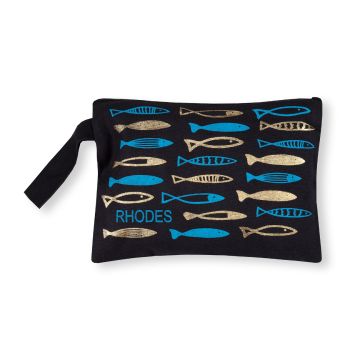 Πορτοφόλι καραβόπανο (30cm x 20cm) gold 6 RHODES