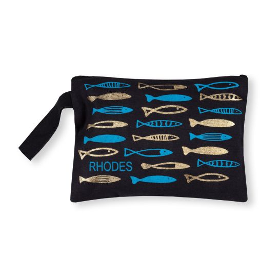 Πορτοφόλι καραβόπανο (30cm x 20cm) gold 6 RHODES