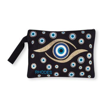 Πορτοφόλι καραβόπανο (30cm x 20cm) gold 7 RHODES