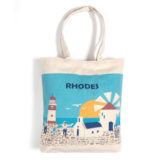 Τσάντα καραβόπανο (40cm x 40cm x 10cm) canvas 1 RHODES
