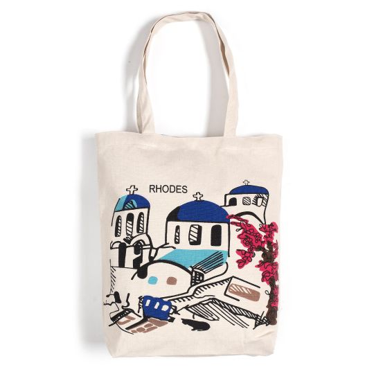 Τσάντα καραβόπανο (40cm x 40cm x 10cm) canvas 3 RHODES