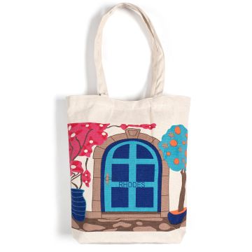 Τσάντα καραβόπανο (40cm x 40cm x 10cm) canvas 4 RHODES