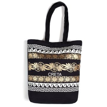 Τσάντα καραβόπανο (40cm x 40cm x 10cm) gold 5 CRETA