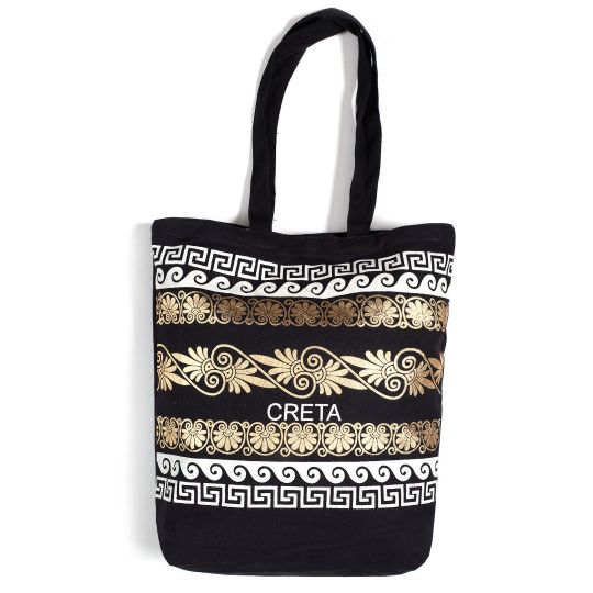 Τσάντα καραβόπανο (40cm x 40cm x 10cm) gold 5 CRETA