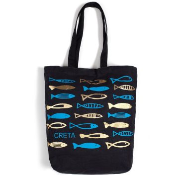 Τσάντα καραβόπανο (40cm x 40cm x 10cm) gold 6 CRETA