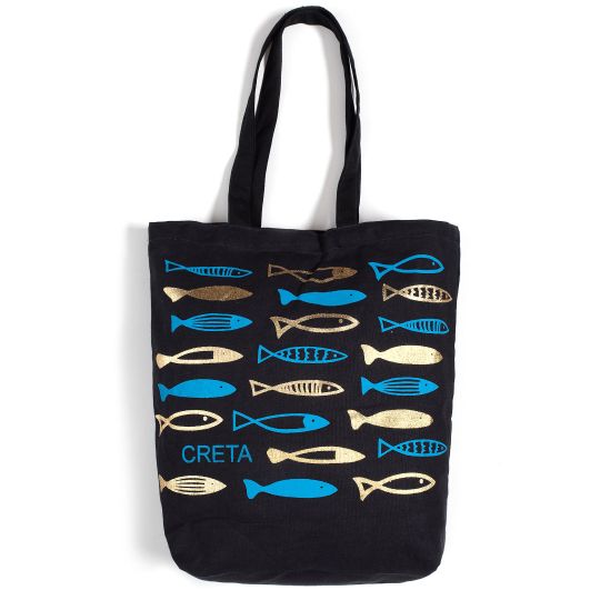 Τσάντα καραβόπανο (40cm x 40cm x 10cm) gold 6 CRETA