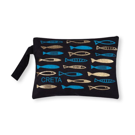 Πορτοφόλι καραβόπανο (30cm x 20cm) gold 6 CRETA