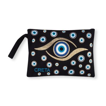 Πορτοφόλι καραβόπανο (30cm x 20cm) gold 7 CRETA