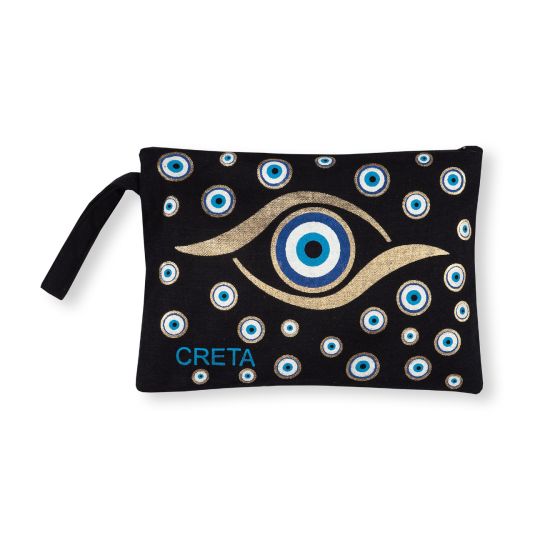 Πορτοφόλι καραβόπανο (30cm x 20cm) gold 7 CRETA