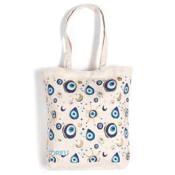 Τσάντα καραβόπανο (40cm x 40cm x 10cm) gold 3 CORFU