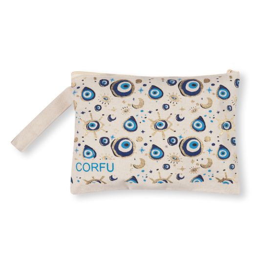 Πορτοφόλι καραβόπανο (30cm x 20cm) gold 3 CORFU
