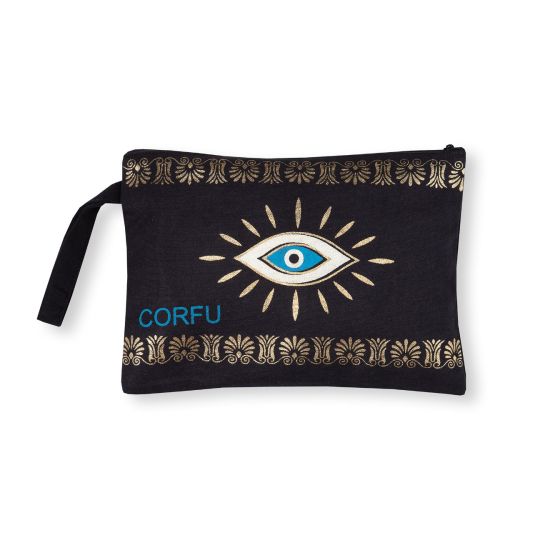 Πορτοφόλι καραβόπανο (30cm x 20cm) gold 4 CORFU