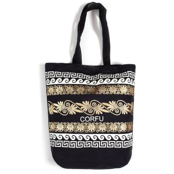 Τσάντα καραβόπανο (40cm x 40cm x 10cm) gold 5 CORFU