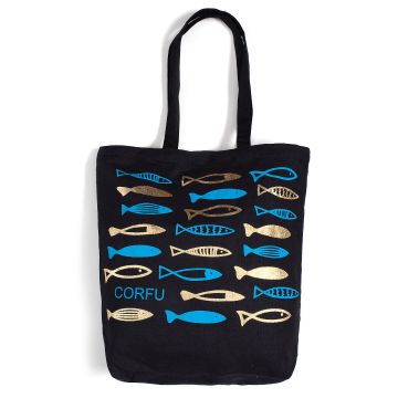 Τσάντα καραβόπανο (40cm x 40cm x 10cm) gold 6 CORFU