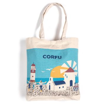 Τσάντα καραβόπανο (40cm x 40cm x 10cm) canvas 1 CORFU