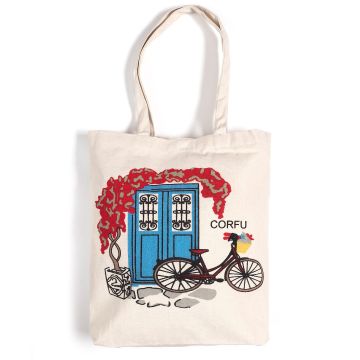 Τσάντα καραβόπανο (40cm x 40cm x 10cm) canvas 2 CORFU