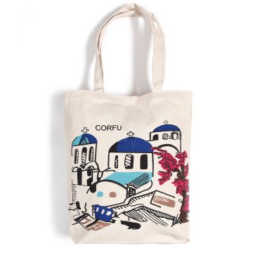 Τσάντα καραβόπανο (40cm x 40cm x 10cm) canvas 3 CORFU