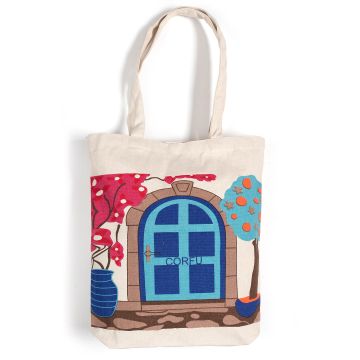 Τσάντα καραβόπανο (40cm x 40cm x 10cm) canvas 4 CORFU